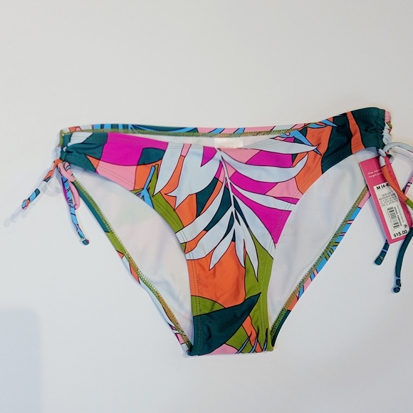 3 PIECE FLORAL AND TEAL JUNIORS SWIMSUIT SET - Picture 4 of 15